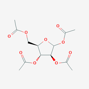 molecular formula C13H18O9 B14137527 D-Arabinofuranose, tetraacetate CAS No. 61826-42-4