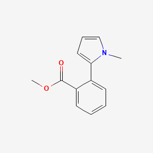 molecular formula C13H13NO2 B14137550 Methyl 2-(1-methyl-1H-pyrrol-2-yl)benzoate 