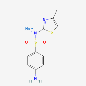 molecular formula C10H10N3NaO2S2 B14137560 Sulfamethylthiazole sodium CAS No. 58944-02-8