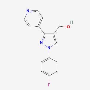 (1-(4-Fluorophenyl)-3-(pyridin-4-yl)-1H-pyrazol-4-yl)methanol