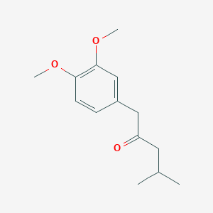 molecular formula C14H20O3 B14137578 1-(3,4-Dimethoxyphenyl)-4-methyl-pentan-2-one 