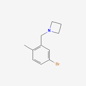 molecular formula C11H14BrN B1413759 1-[(5-Bromo-2-methylphenyl)methyl]azetidine CAS No. 1935301-93-1