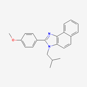 molecular formula C22H22N2O B14137601 2-(4-Methoxyphenyl)-3-(2-methylpropyl)-3H-naphtho[1,2-D]imidazole CAS No. 88842-28-8