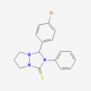 1-(4-Bromophenyl)-2-phenyl-1,5,6,7-tetrahydropyrazolo[1,2-a][1,2,4]triazole-3-thione