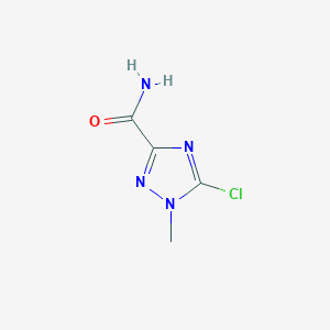 molecular formula C4H5ClN4O B1413762 5-chloro-1-methyl-1H-1,2,4-triazole-3-carboxamide CAS No. 2168214-27-3