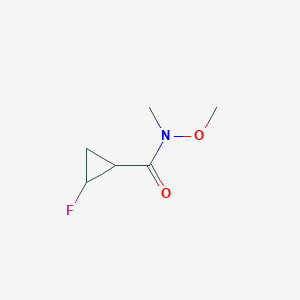 molecular formula C6H10FNO2 B1413764 cis-2-Fluoro-N-methoxy-N-methylcyclopropane-carboxamide CAS No. 1706439-42-0