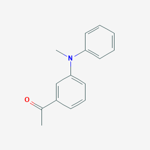 molecular formula C15H15NO B14137681 1-[3-(Methylphenylamino)phenyl]ethanone 