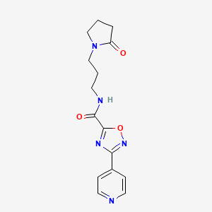 N-[3-(2-Oxo-1-pyrrolidinyl)propyl]-3-(4-pyridinyl)-1,2,4-oxadiazole-5-carboxamide