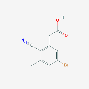 5-Bromo-2-cyano-3-methylphenylacetic acid
