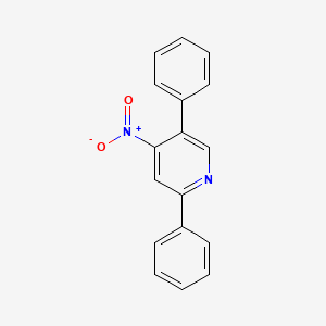 molecular formula C17H12N2O2 B14137705 4-Nitro-2,5-diphenylpyridine 