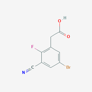 5-Bromo-3-cyano-2-fluorophenylacetic acid
