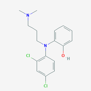 molecular formula C17H20Cl2N2O B14137755 2-{(2,4-Dichlorophenyl)[3-(dimethylamino)propyl]amino}phenol CAS No. 89279-22-1