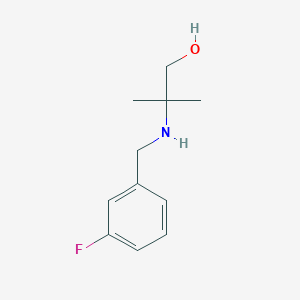 2-((3-Fluorobenzyl)amino)-2-methylpropan-1-ol