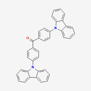 molecular formula C37H24N2O B14137769 Bis[4-(9H-carbazol-9-yl)phenyl]methanone 