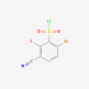 6-Bromo-3-cyano-2-fluorobenzenesulfonyl chloride