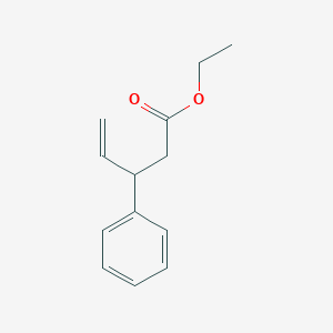 molecular formula C13H16O2 B14137776 Ethyl 3-phenyl-4-pentenoate 