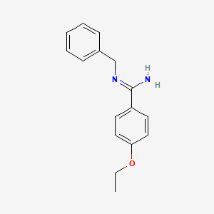 molecular formula C16H18N2O B14137793 N-Benzyl-4-ethoxybenzenecarboximidamide 