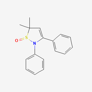 5,5-Dimethyl-2,3-diphenyl-2,5-dihydro-1H-1lambda~4~,2-thiazol-1-one