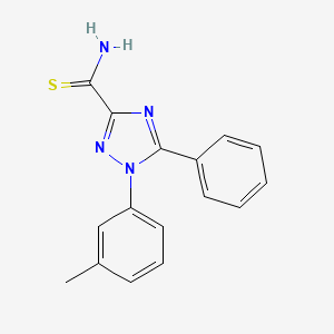 1-(3-Methylphenyl)-5-phenyl-1H-1,2,4-triazole-3-carbothioamide