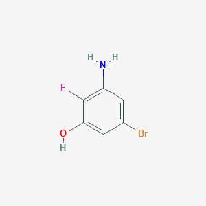 5-Bromo-2-fluoro-3-hydroxyaniline