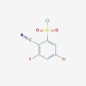 5-Bromo-2-cyano-3-fluorobenzenesulfonyl chloride