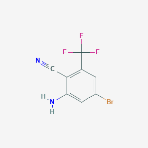 5-Bromo-2-cyano-3-(trifluoromethyl)aniline