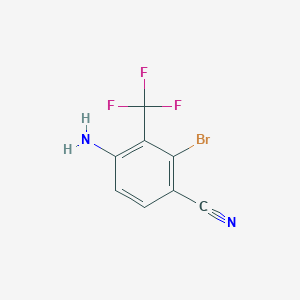 3-Bromo-4-cyano-2-(trifluoromethyl)aniline