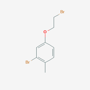 molecular formula C9H10Br2O B1413806 2-Bromo-4-(2-bromoethoxy)-1-methylbenzene CAS No. 1859383-35-9