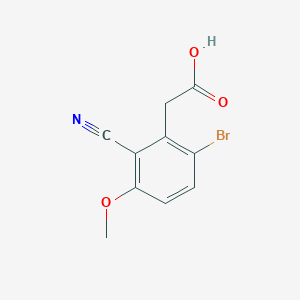 6-Bromo-2-cyano-3-methoxyphenylacetic acid