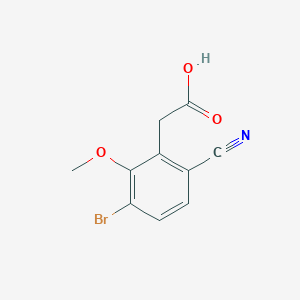 3-Bromo-6-cyano-2-methoxyphenylacetic acid