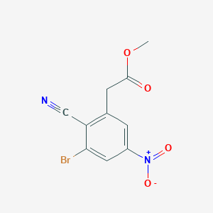 Methyl 3-bromo-2-cyano-5-nitrophenylacetate