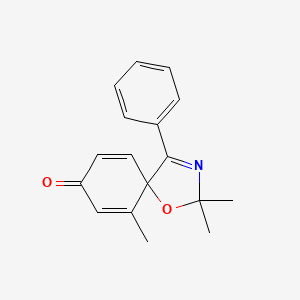 2,2,6-Trimethyl-4-phenyl-1-oxa-3-azaspiro[4.5]deca-3,6,9-trien-8-one