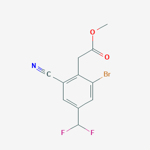 Methyl 2-bromo-6-cyano-4-(difluoromethyl)phenylacetate