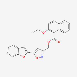 (5-(Benzofuran-2-yl)isoxazol-3-yl)methyl 2-ethoxy-1-naphthoate