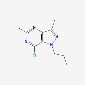 7-Chloro-3,5-dimethyl-1-propyl-1H-pyrazolo[4,3-d]pyrimidine