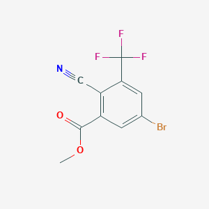 Methyl 5-bromo-2-cyano-3-(trifluoromethyl)benzoate