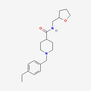 molecular formula C20H30N2O2 B14138335 1-(4-ethylbenzyl)-N-(tetrahydrofuran-2-ylmethyl)piperidine-4-carboxamide CAS No. 5829-55-0