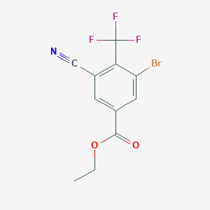 Ethyl 3-bromo-5-cyano-4-(trifluoromethyl)benzoate