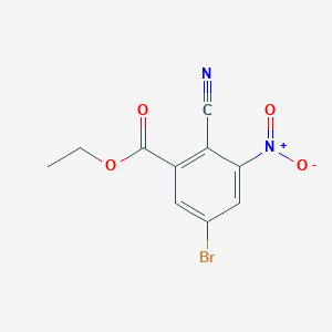 Ethyl 5-bromo-2-cyano-3-nitrobenzoate