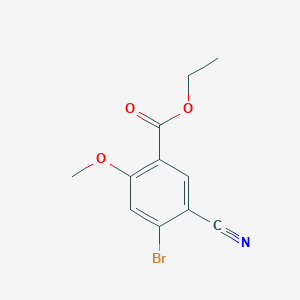 Ethyl 4-bromo-5-cyano-2-methoxybenzoate