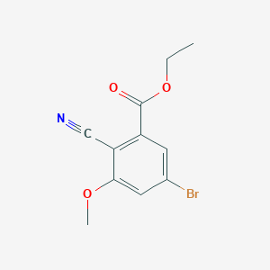 Ethyl 5-bromo-2-cyano-3-methoxybenzoate