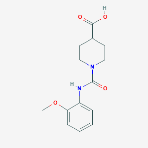 1-([(2-Methoxyphenyl)amino]carbonyl)piperidine-4-carboxylic acid