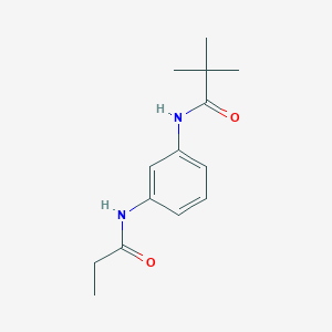 2,2-dimethyl-N-[3-(propanoylamino)phenyl]propanamide