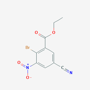 Ethyl 2-bromo-5-cyano-3-nitrobenzoate