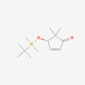 (4S)-4-{[tert-Butyl(dimethyl)silyl]oxy}-5,5-dimethylcyclopent-2-en-1-one