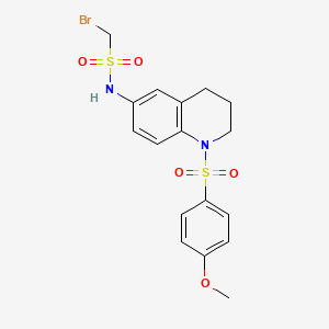 1-bromo-N-(1-((4-methoxyphenyl)sulfonyl)-1,2,3,4-tetrahydroquinolin-6-yl)methanesulfonamide