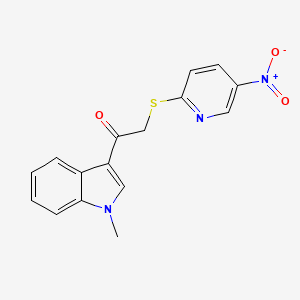 1-(1-methyl-1H-indol-3-yl)-2-[(5-nitropyridin-2-yl)sulfanyl]ethanone