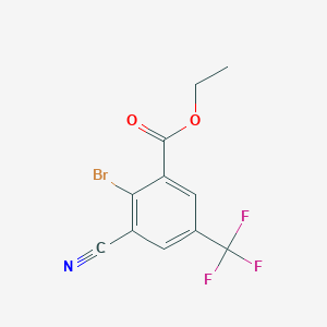 Ethyl 2-bromo-3-cyano-5-(trifluoromethyl)benzoate
