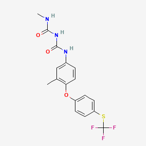 1-Methyl-3-[[3-methyl-4-[4-(trifluoromethylsulfanyl)phenoxy]phenyl]carbamoyl]urea