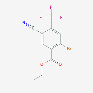 Ethyl 2-bromo-5-cyano-4-(trifluoromethyl)benzoate